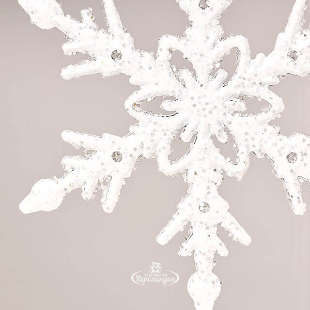 Набор елочных игрушек Снежинки Allerona 12 см, 2 шт Winter Deco