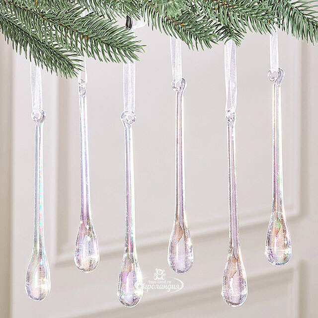 Набор елочных игрушек Сосульки Лоро 16 см, 6 шт Winter Deco