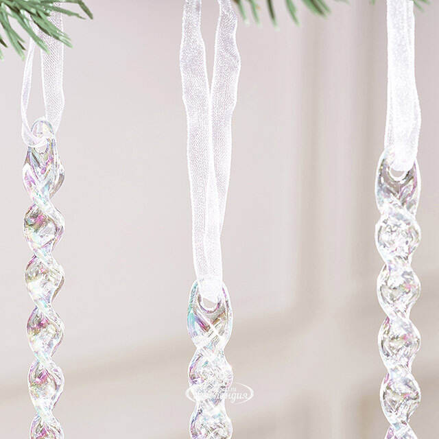 Набор елочных игрушек Сосульки Лукиньяно 14 см, 4 шт Winter Deco