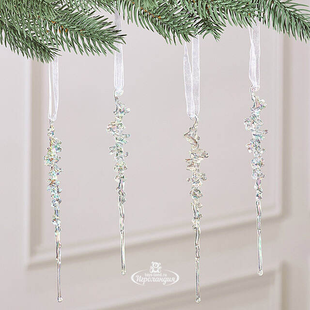 Набор елочных игрушек Сосульки Камерино 15 см, 4 шт Winter Deco