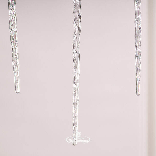 Набор елочных игрушек Сосульки Beckington 22 см серебряный, 4 шт Winter Deco