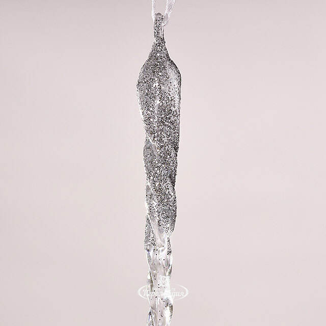 Набор елочных игрушек Сосульки Beckington 22 см серебряный, 4 шт Winter Deco