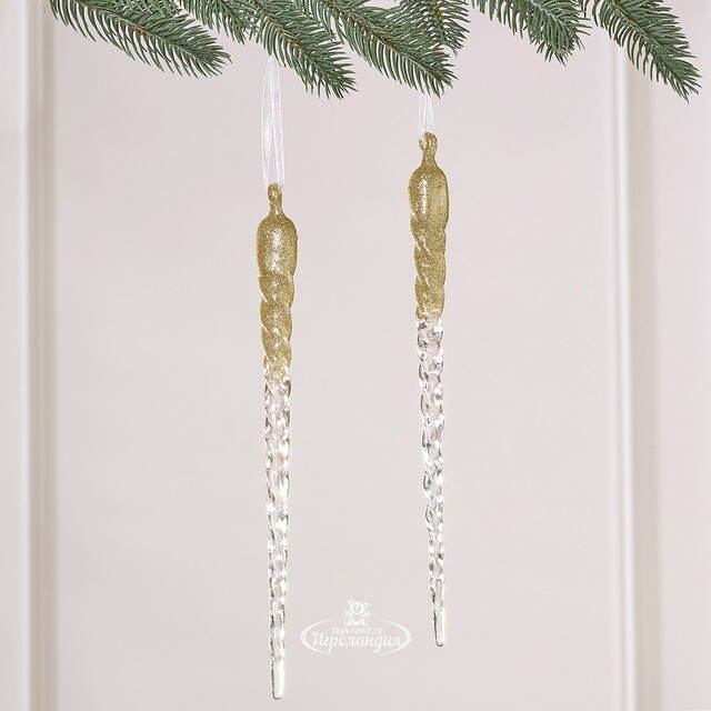 Набор елочных игрушек Сосульки Savelli 28 см, 2 шт Winter Deco