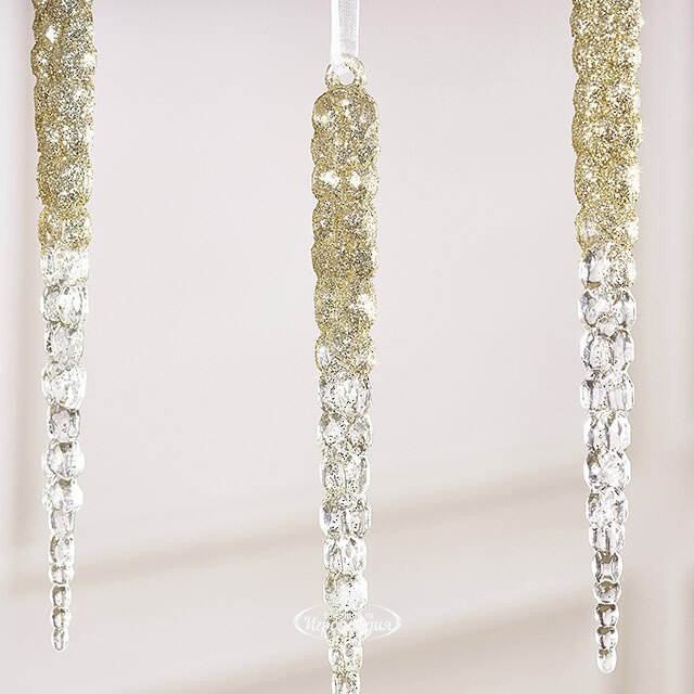 Набор елочных игрушек Сосульки Майерато 15 см, 4 шт Winter Deco