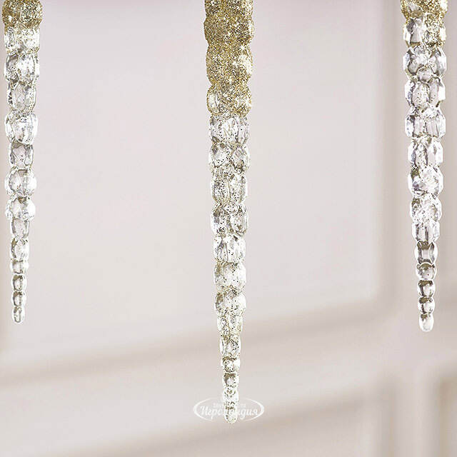Набор елочных игрушек Сосульки Майерато 15 см, 4 шт Winter Deco