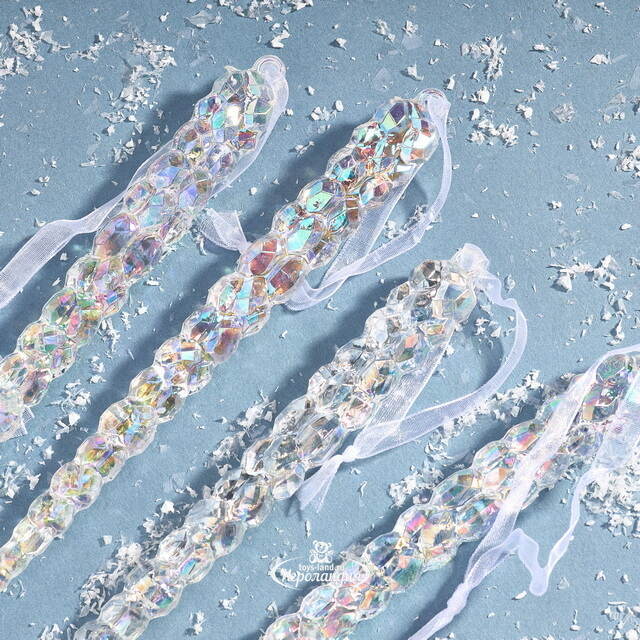 Набор елочных игрушек Сосульки Mantello 19 см, 4 шт Winter Deco