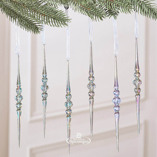 Набор елочных игрушек Сосульки Beighton 17 см, 6 шт Winter Deco