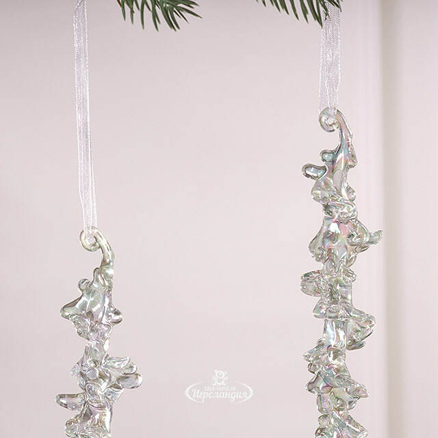 Набор елочных игрушек Сосульки Dungiven 26 см, 2 шт Winter Deco