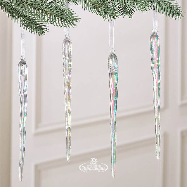 Набор елочных игрушек Сосульки Эмелин 20 см, 4 шт Winter Deco