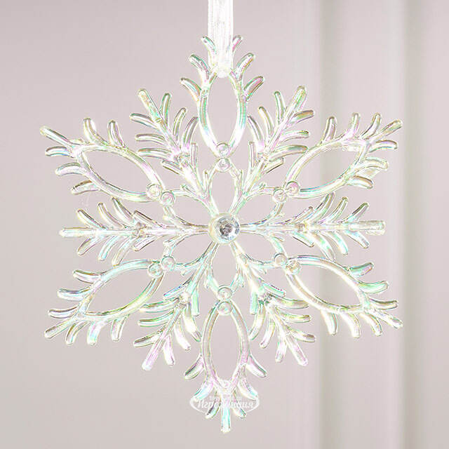 Набор елочных игрушек Снежинки Needlelike Crystals 13 см, 2 шт Winter Deco