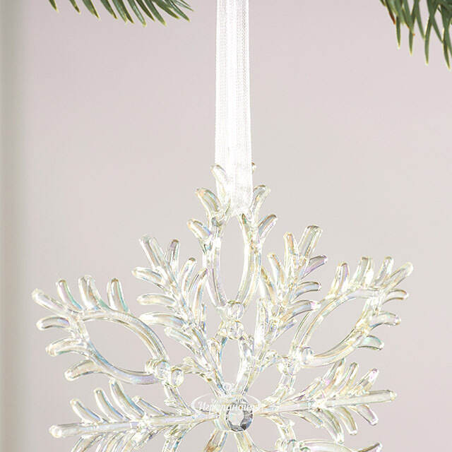 Набор елочных игрушек Снежинки Needlelike Crystals 13 см, 2 шт Winter Deco
