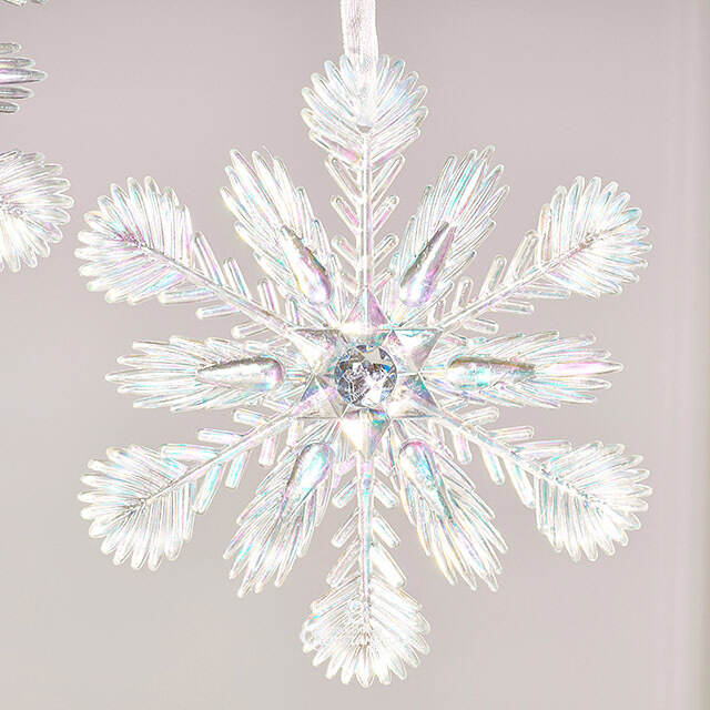 Набор елочных игрушек Снежинки Needle Crystals 12 см, 2 шт Winter Deco
