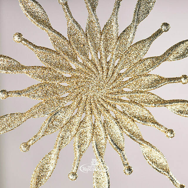 Набор елочных игрушек Снежинки Golden Glow 15 см, 2 шт Winter Deco