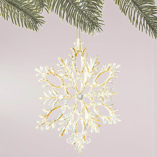 Елочная игрушка Снежинка Gala Snow 13 см Winter Deco