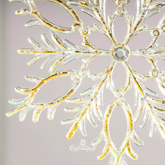 Елочная игрушка Снежинка Gala Snow 13 см Winter Deco