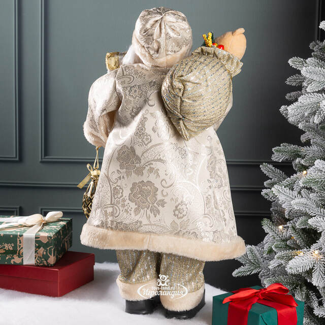 Фигура под елку Санта-Клаус в золотом кафтане 60 см Winter Deco
