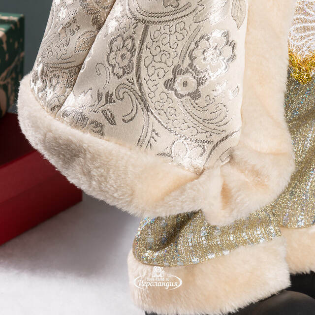 Фигура под елку Санта-Клаус в золотом кафтане 60 см Winter Deco