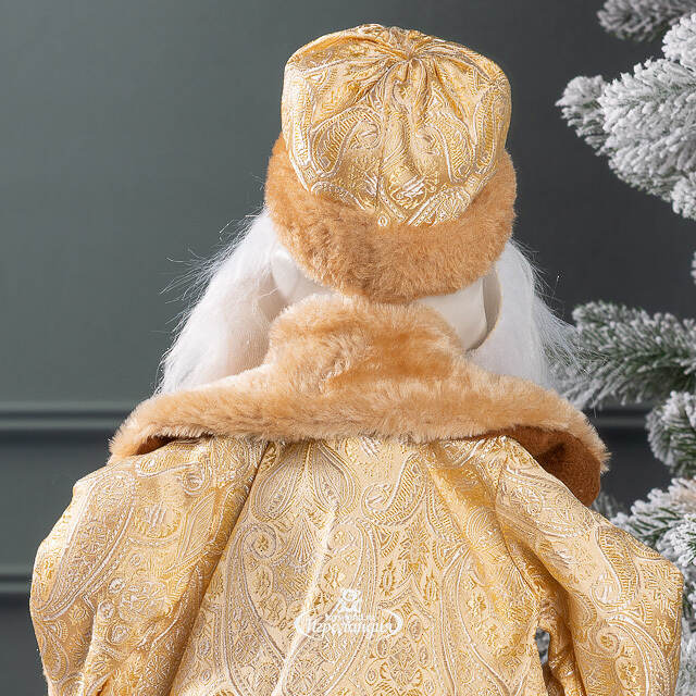 Фигура под елку Дед Мороз в золотом наряде 45 см, золотой Winter Deco
