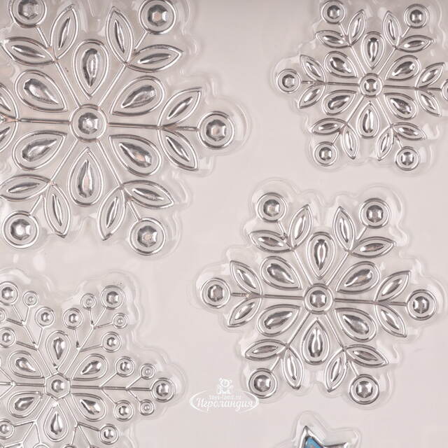 Новогодние наклейки на окно Снеговики - Морозная Фантазия 37*22 см Winter Deco