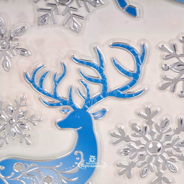 Новогодние наклейки на окно Зимняя Радость 43*28 см Winter Deco