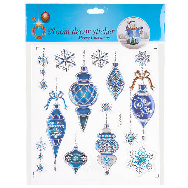 Новогодние наклейки на окно Магия Зимы 24*18 см Winter Deco