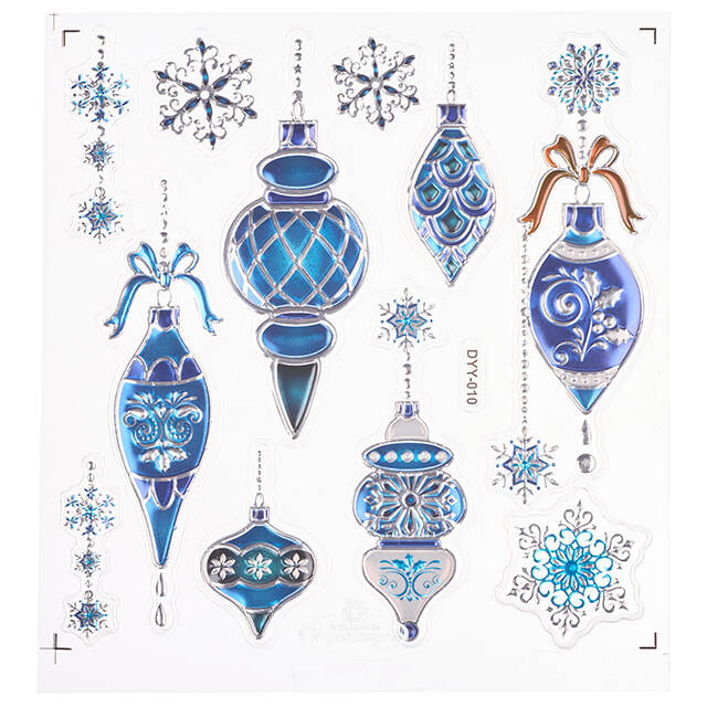 Новогодние наклейки на окно Магия Зимы 24*18 см Winter Deco