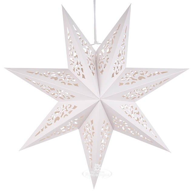 Бумажная звезда Wittland 45 см белая Winter Deco