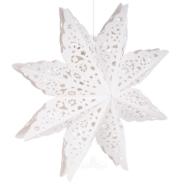 Бумажная звезда Coniston 45 см белая Winter Deco