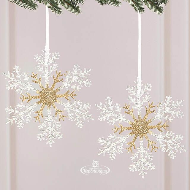 Набор елочных игрушек Снежинки Snow Tenderness 32 см, 2 шт Winter Deco