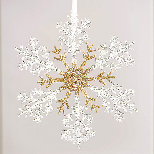 Набор елочных игрушек Снежинки Snow Tenderness 32 см, 2 шт Winter Deco