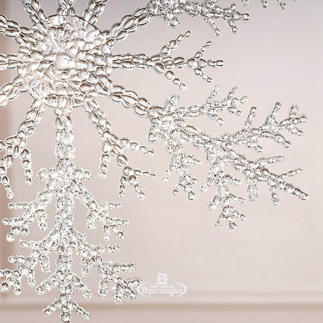 Набор елочных игрушек Снежинки Bright Cristal 32 см, 2 шт Winter Deco