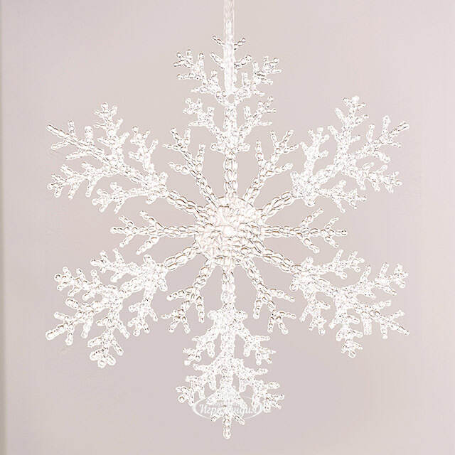 Набор елочных игрушек Снежинки Bright Cristal 32 см, 2 шт Winter Deco