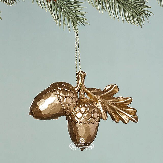 Елочная игрушка Желуди Бандоран 10 см золотая Winter Deco