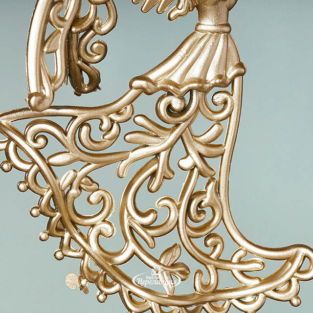 Елочная игрушка Ангел Golden Glow 13 см золотая Winter Deco