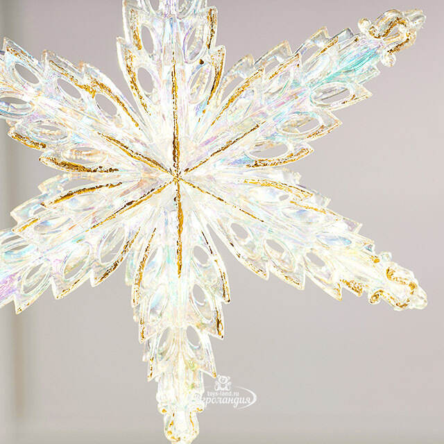 Набор елочных игрушек Снежинки Altais 15 см золотые, 2 шт Winter Deco