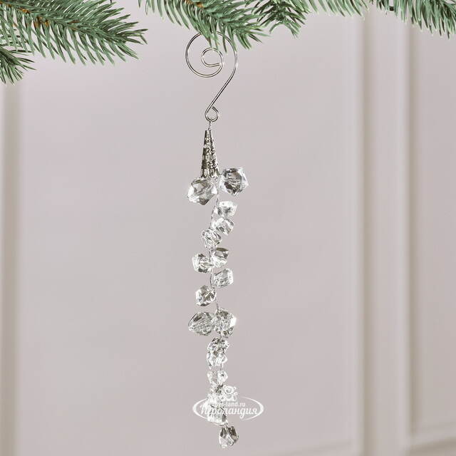 Елочное украшение Подвеска Льдинка 14 см Winter Deco