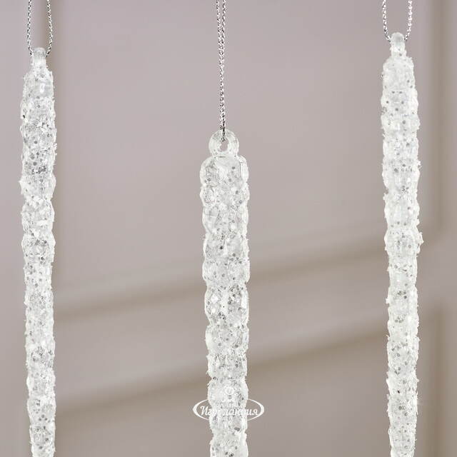 Набор елочных игрушек Сосульки - Laval Pradel 14 см, 4 шт Winter Deco