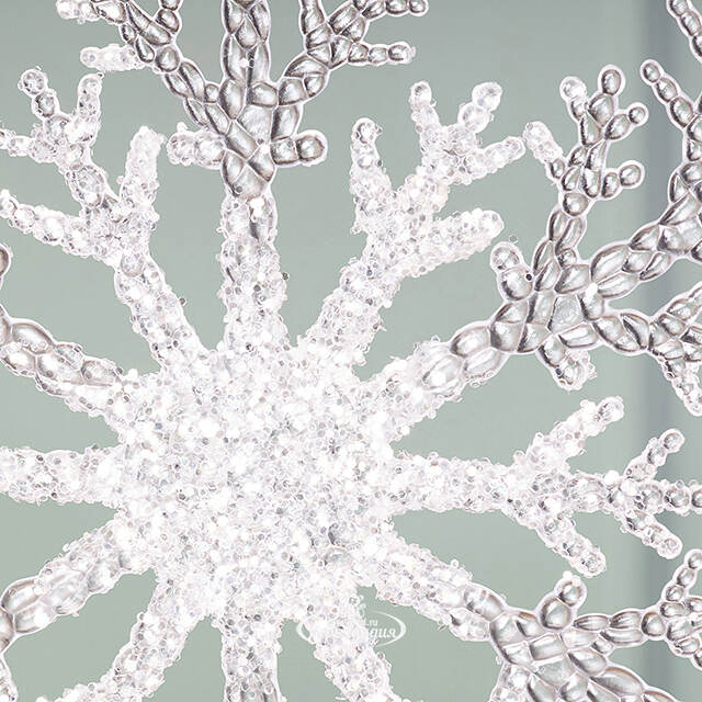 Набор елочных игрушек Снежинки - Westbury 20 см, 4 шт Winter Deco