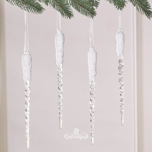 Набор елочных игрушек Сосульки - Laperuz 23 см, 4 шт Winter Deco