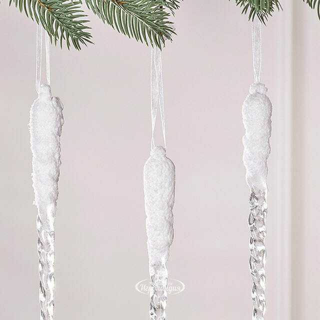 Набор елочных игрушек Сосульки - Laperuz 23 см, 4 шт Winter Deco