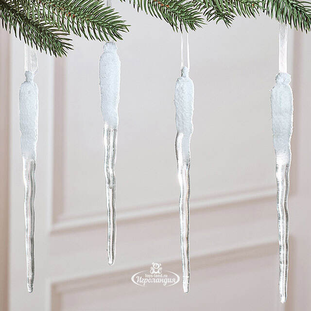 Набор елочных игрушек Сосульки - Mercury 20 см, 4 шт Winter Deco