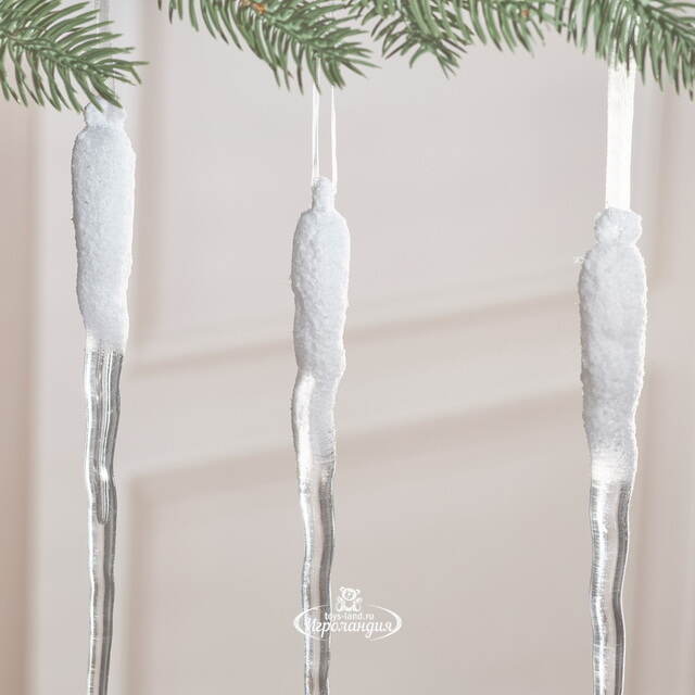 Набор елочных игрушек Сосульки - Mercury 20 см, 4 шт Winter Deco