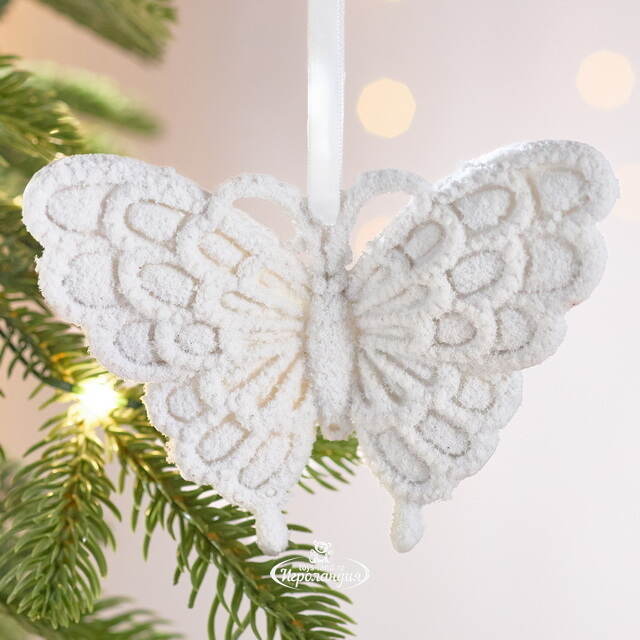 Елочная игрушка Бабочка Оливия 12 см Winter Deco