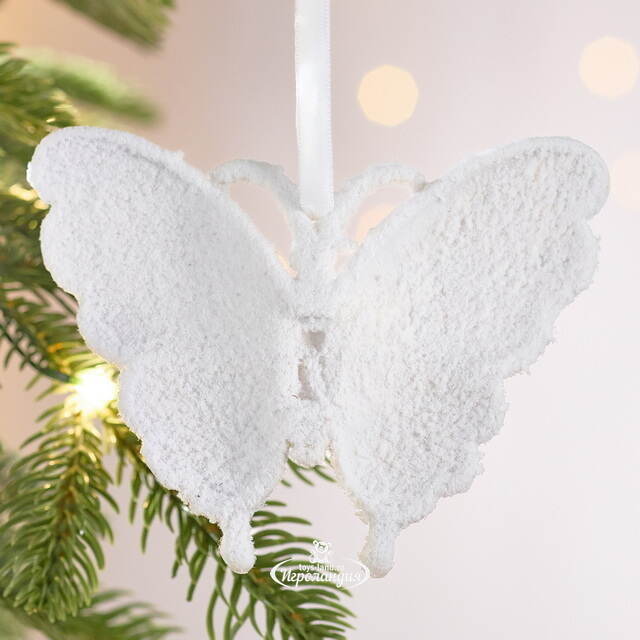 Елочная игрушка Бабочка Оливия 12 см Winter Deco
