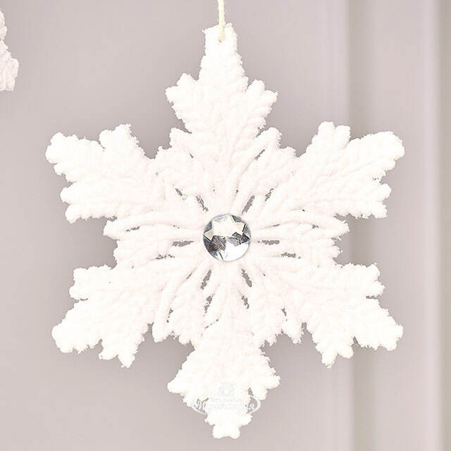 Набор елочных игрушек Снежинки - Ribovelle 12 см, 2 шт Winter Deco