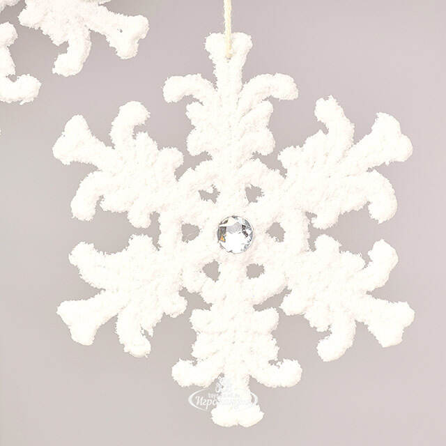 Набор елочных игрушек Снежинки - Montmelyan 12 см, 2 шт Winter Deco