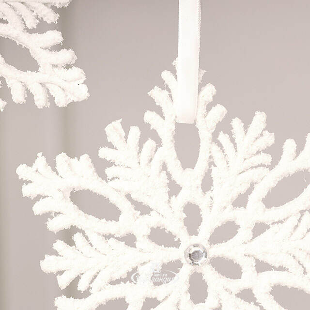 Набор елочных игрушек Снежинки - Risul 13 см, 2 шт Winter Deco