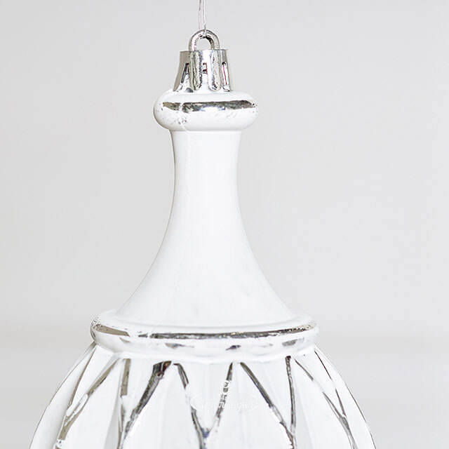 Елочная игрушка Fattura - Antique White 8 см, 2 шт, пластик Winter Deco