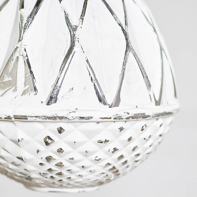 Елочная игрушка Fattura - Antique White 8 см, 2 шт, пластик Winter Deco