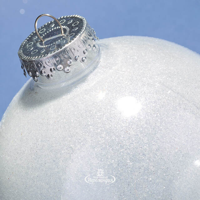 Елочные ПЭТ шары Albertine - White Glaze 15 см, 3 шт Winter Deco